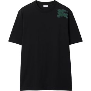 Burberry Graffiti ruiter T-shirt in zwart