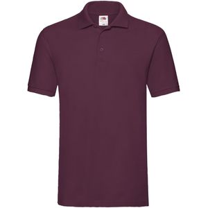 Fruit of the Loom Heren Premium Piqué Poloshirt (Bourgondië)