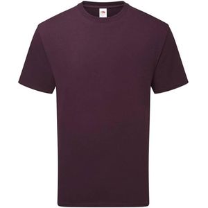 Fruit of the Loom Katoenen uniseks T-shirt voor volwassenen (Donkere Pruim)