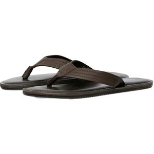 Jack And Jones Leren teenslippers heren Washton (Bruine steen)