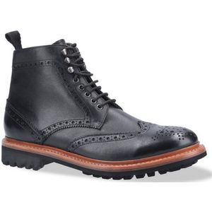 Cotswold Heren Rissington Commando Lace Up Leren Kleding Laars (Zwart)