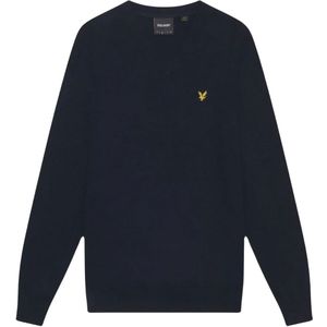 Lyle & Scott - Donker Marineblauwe - Pull-over - V-hals - 100% Katoen
