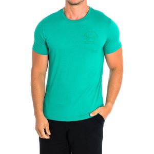 La Martina - TMR011-JS206 - T-shirt - Groen - 100% Katoen