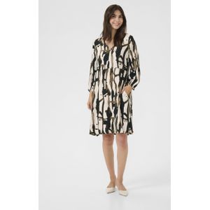 Jurk CUashley Feminine grey white