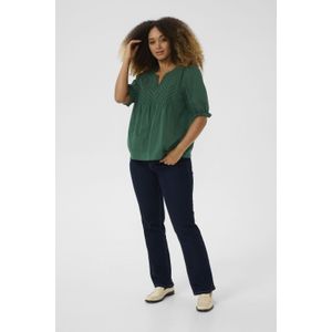 CULTURE - Blouse 'Muxi Toril' - Smaragd - Blouseshirt