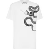 Philipp Plein, Heren, Tops, Wit, Maat: 2XL Katoen,