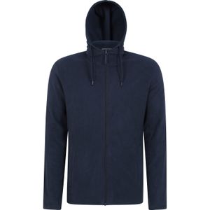 Mountain Warehouse Heren Camber Fleece Full Zip Hoodie (Blauw)