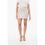 Balmain - Zebra - Gebreide Korte Rok - Multicolor