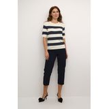 Pullover - Blauw/Wit - Regular Fit - Dames