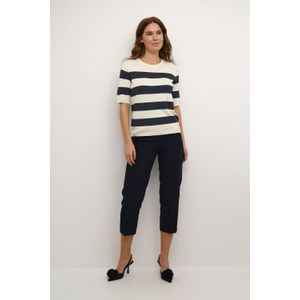 Pullover - Blauw/Wit - Regular Fit - Dames