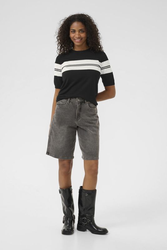 Pullover - KAlizza - Zwart/Wit - Regular Fit