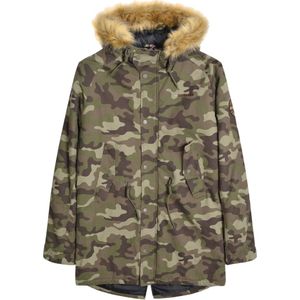 Lambretta Camouflage Parka Heren (Kaki Groen)