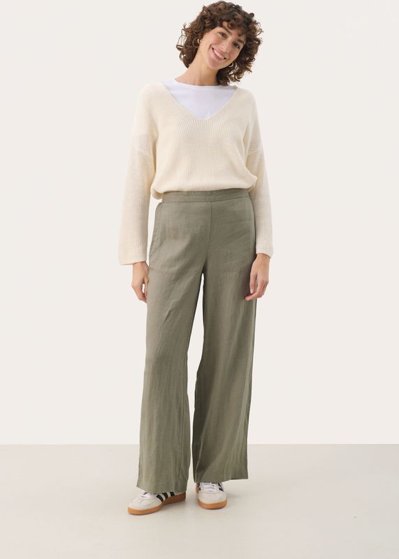 Casual Broek - Vetiver Green - Classic Fit
