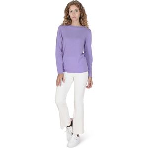 Crown Of Edinburgh Cashmere Dames Trui Met Boothals Coe 0025 Lavendel