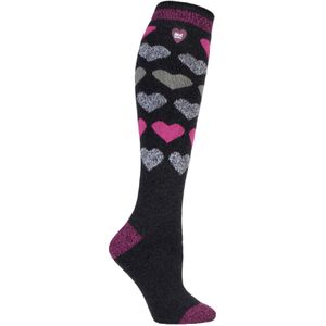 Dames Dunne Extra Lange Lichtgewicht Kniehoog Thermosokken