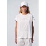 North Sails - T-shirt - Wit - Katoen - Reliëflogo