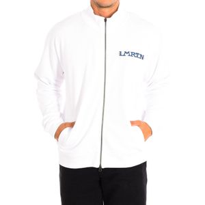La Martina - TMF601-FP533 - Hoodie - Wit - Met Rits