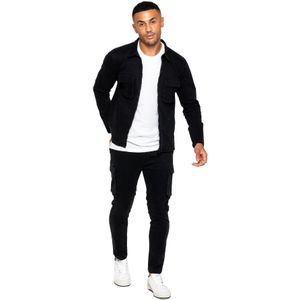 Enzo - Heren Cargo Tracksuit Set - Zwart