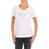 North Sails - T-shirt - Wit - Katoen - Dames - Korte Mouwen