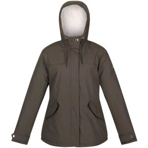 Regatta Dames/Dames Bria Faux Fur Lined Waterproof Jacket (Donkere Khaki)