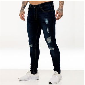 Enzo | Skinny Gescheurde Jeans Voor Heren - Maat 28 Normaal
