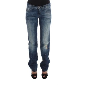 Costume National Dames Blauwe Katoen Regular Fit Denim Jeans