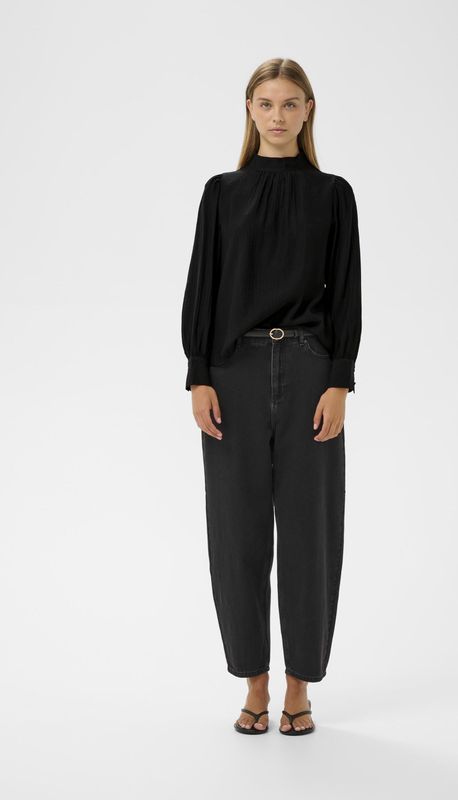 InWear, Dames, Blouses & Shirts, Zwart, Maat: XL