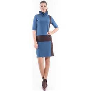 Conquista - Paneel Detail Polo Neck - Jurk