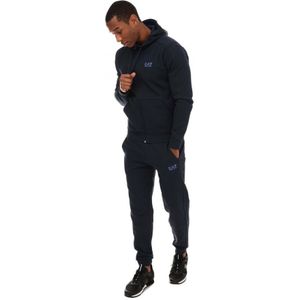 Men's Emporio Armani EA7 Visibility Cotton Blend Tracksuit In Navy - Maat M