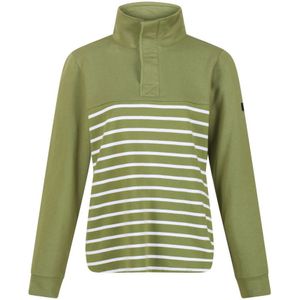Regatta Dames/Dames Camiola II Stripe Fleece Top (Groene velden/wit)