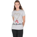 Springtouw Hart T-shirt Grijs Mélange