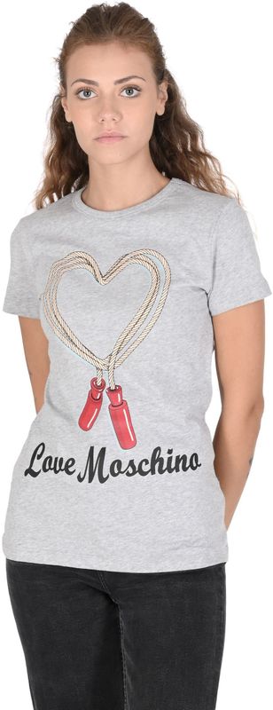 Springtouw Hart T-shirt Grijs Mélange