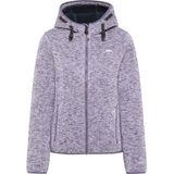 Schmuddelwedda - Fraully - Gebreide Fleece Jas - Rokerig Paars Melange