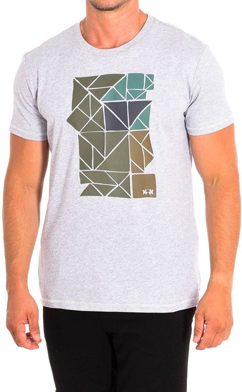 La Martina - TMR300-JS206 - T-shirt - Grijs - 100% Katoen