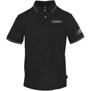Plein Sport - Twin Getipt - Poloshirt - Zwart - 100% Katoen