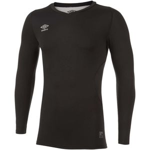 Umbro Heren Elite V Neck Base Layer Top (Zwart)