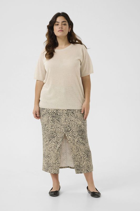 KAFFE CURVE Trui 'KCLinna'  taupe