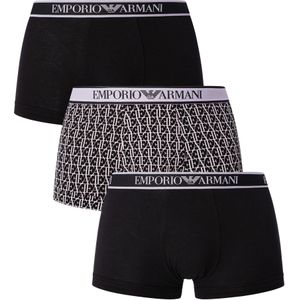 Emporio Armani Heren Boxershort (Pakket van 3) (Zwart)