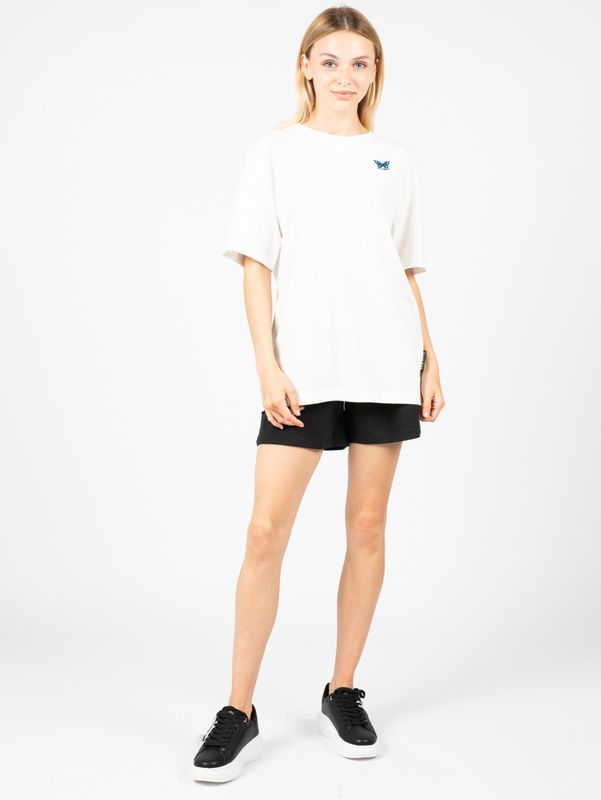 Silvian Heach - Casual Butterfly - T-Shirt - Wit - Katoen