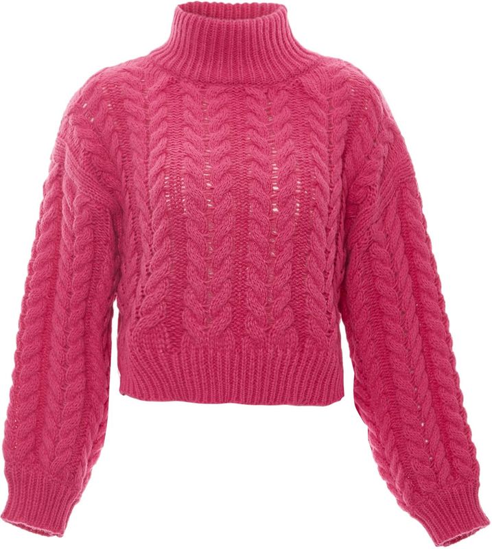 Mymo - Jumper - Fuchsia - Gebreide Trui