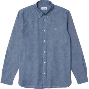 Lacoste Heren Chambray Slim Overhemd (Blauw)