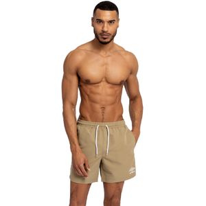 Umbro Heren Taped Swim Shorts (Khaki)