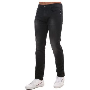 Replay Anbass zwarte stretchjeans in slanke pasvorm voor heren