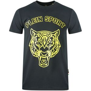 Philipp Plein Sport Stencil Tiger Logo Navy T-Shirt