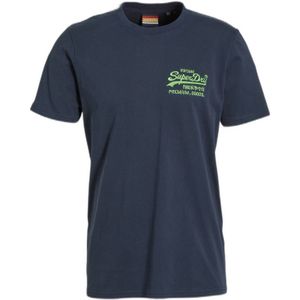 Superdry oversized T-shirt met printopdruk eclipse navy