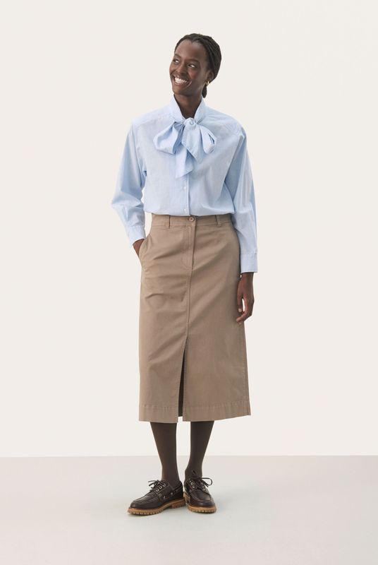 Part Two - Fanniespw Rok 30308346 - A-lijnrok - Beige