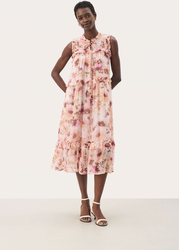 Part Two - RiyanaPW - Jurk - Beige / Crème / Bruin / Pink