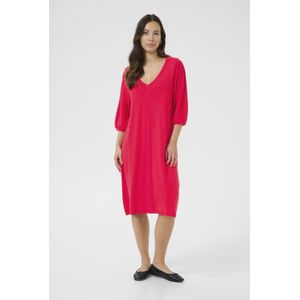 Cream - Korte Gebreide Jurk - Rood - Dames