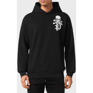 Philipp Plein - Hooded Sweatshirt Gothic - Katoen - Wit