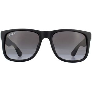 Ray-Ban Zonnebril  RB4165F Justin Aziatische Fit 622/T3 Zwart Light Grijs Verloop Gepolariseerd | Sunglasses